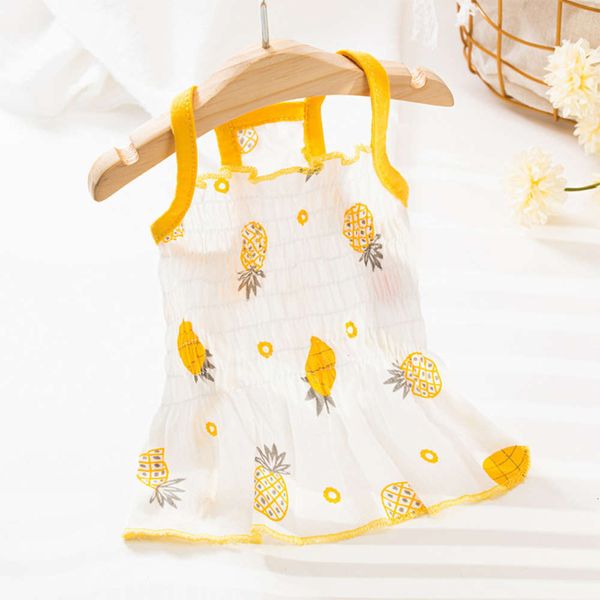 

summer suspender fresh fruit manyin back heart small dog skirt cat pet clothes