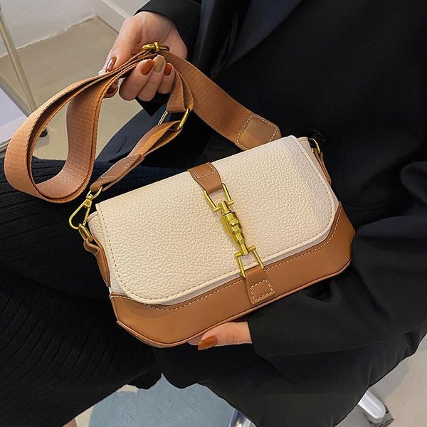 

shoulder bags niche design senior bag 2021 female autumn ins messenger fashion square width: 23cm
