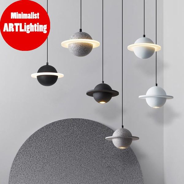 

pendant lamps star chandelier dining room personality bar creative table bedroom single head moon cement bedhead