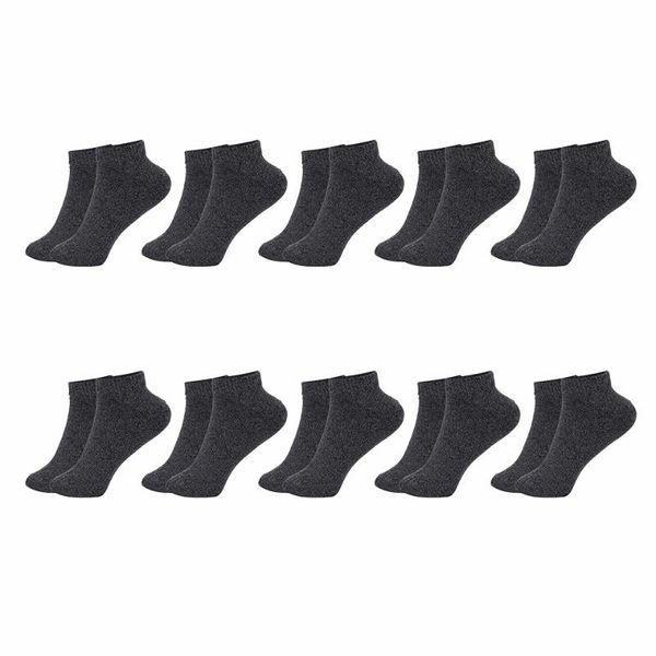 

men's socks man male 10 pairs fashion short cotton black color ankle casual low tube for gift men set slipper comfy