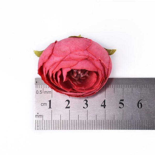 

5pcs/lot mini rose tea buds artificial flowers wedding home decoration diy craft wreath gift valentines day decor fake qylrij
