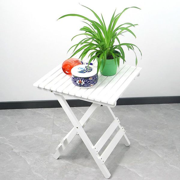 

square portable folding wood outdoor side table