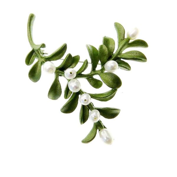 

pins, brooches csxjd 2021 design vintage jewelry natural pearls boxwood tree scarves buckle accessories, Gray