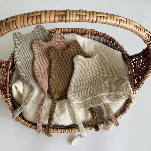 

caps & hats 9187 baby hat knitted cap autumn winter ins boy wool four-color infant girl toddler warm, Yellow