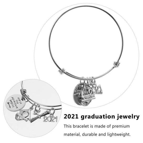 

1pc 2021 graduation theme bracelet bangle bracelet jewelry gift for graduate