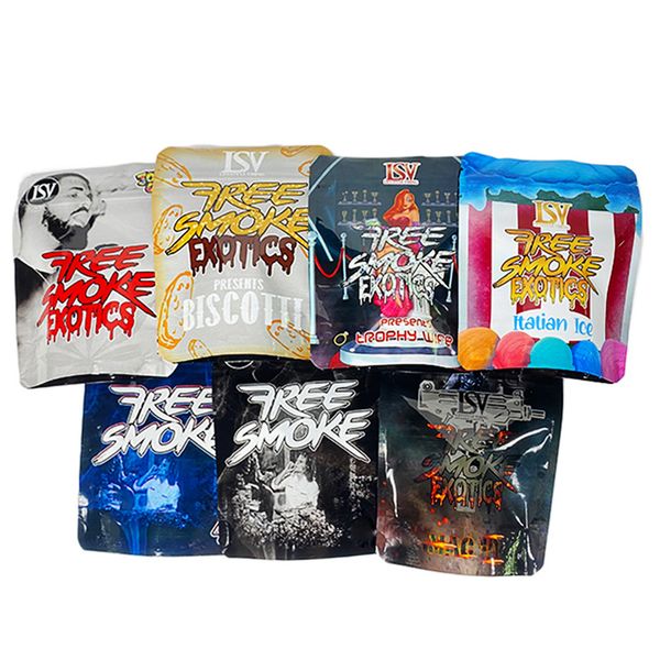 

jokes up smoke exotics 3.5 g mylar plastic bags shiny film heat seal zip lock edible packaging bag