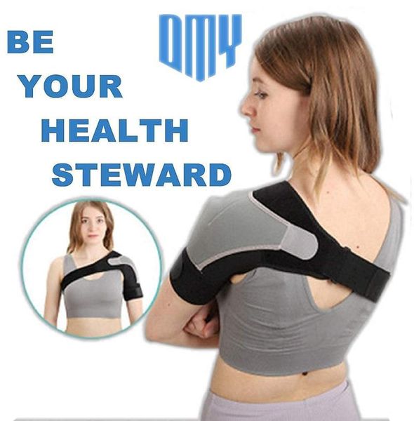 

elbow & knee pads shoulder support brace for pain relief adjustable compression sleeves torn rotator cuff men and women-left, Black;gray