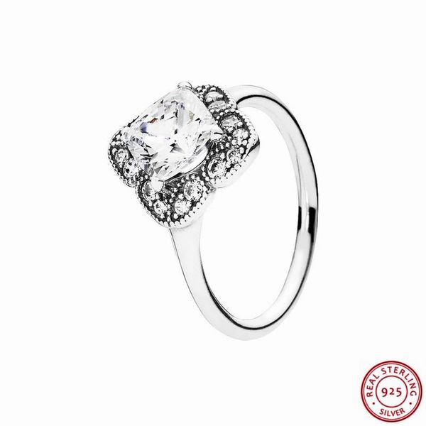 

cluster rings real 925 sterling silver crystalized floral fancy for women jewelry feature cushion-cut cz & multiple sparkling flr059, Golden;silver