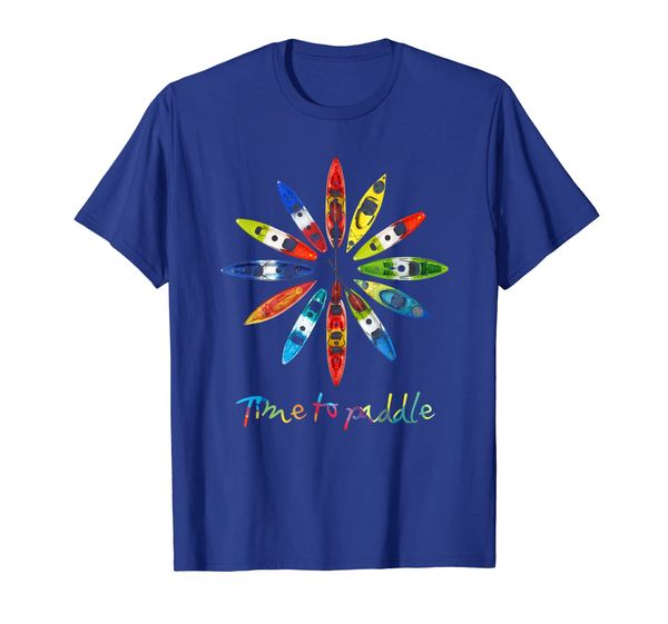 

time to paddle kayaking canoe and paddling t-shirt, White;black