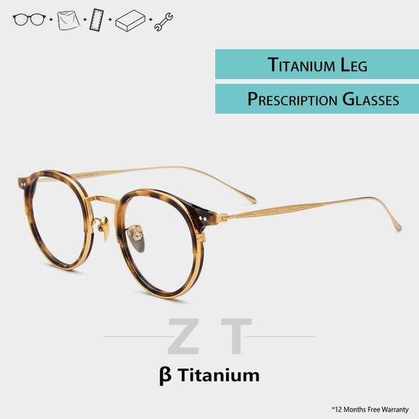 

fashion sunglasses frames pure titanium glasses frame men retro myopia ultralight tag eyewear round clear acetate womens eyeglasses designer, Black