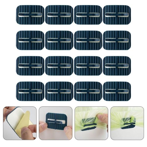 

waste bins 16pcs creative garbage bag clips bin side trash clamps anti-skid