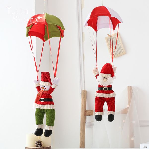 

factory outlet party decoration nordic christmas decorations children's gifts parachute snowman hanging