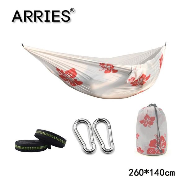 

portable camping parachute hammock survival garden outdoor furniture leisure sleeping travel double hanging bed 270*140cm