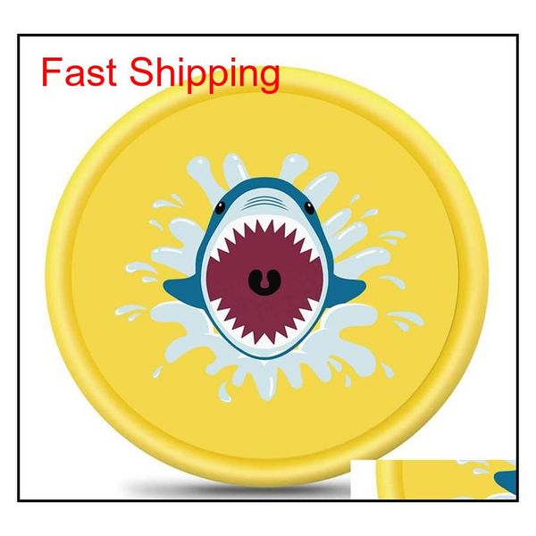 

100cm kids play mats outdoor inflatable sprinkler pads water fun spray mat splash water mats todd qylxnu dh_seller2010