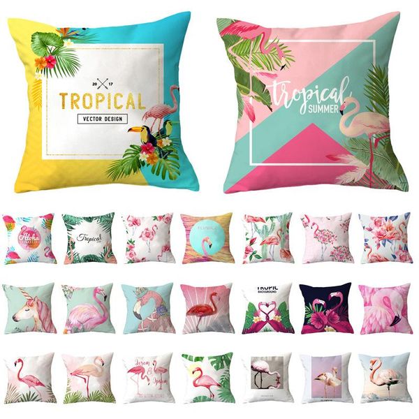 

cushion/decorative pillow flamingo throw car sofa waist cushion cover