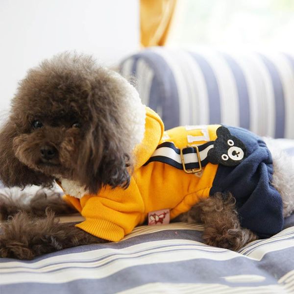 

dog apparel winter warm clothes cotton pet jumpsuit cute coat for small dogs poodles bichon