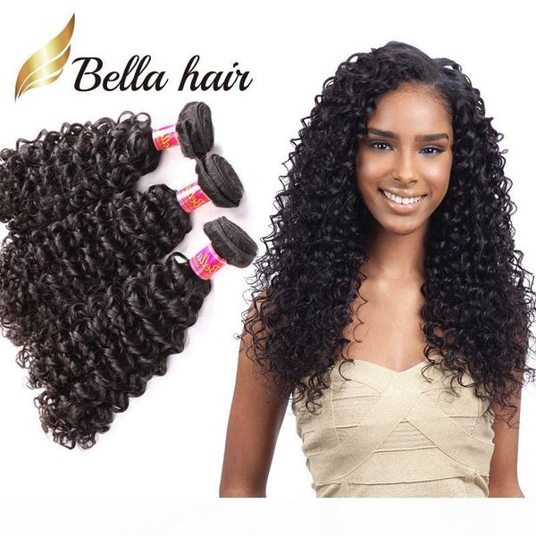 

bella hair 8a 8~30inch brazilianhair bundles unprocessed human hair double weft hair kinky curly weave 3pc lot black color hair extensions