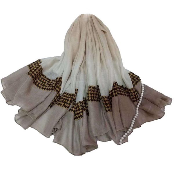 

scarves 2021 print shawls color edges korea cotton scarf fashion women soft foulard ladies hijab, Blue;gray