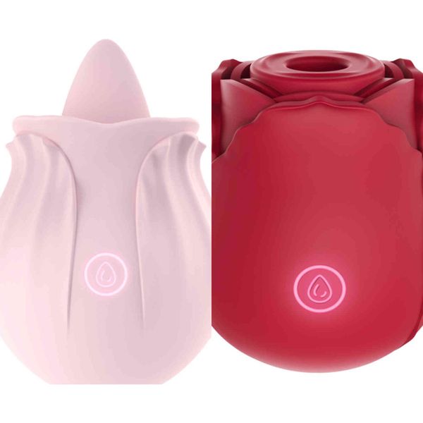 Nxy Vibradores Omysky Rose Flower Clitóris Estimulação Vibrador Masturbator Clitoral Brush Breast Breast Massage Vibrating Sex Brinquedos Para As Mulheres 1119