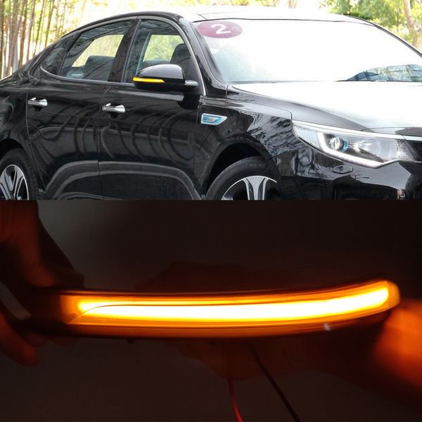 

1set for kia optima k5 tf 2016 2017 2018 2019auto turn signal light led rearview mirror dynamic indicator blinker