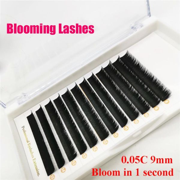 

false eyelashes easy fanning for extensions russian eyelash volume cilia silk lash fan bloom flare eye