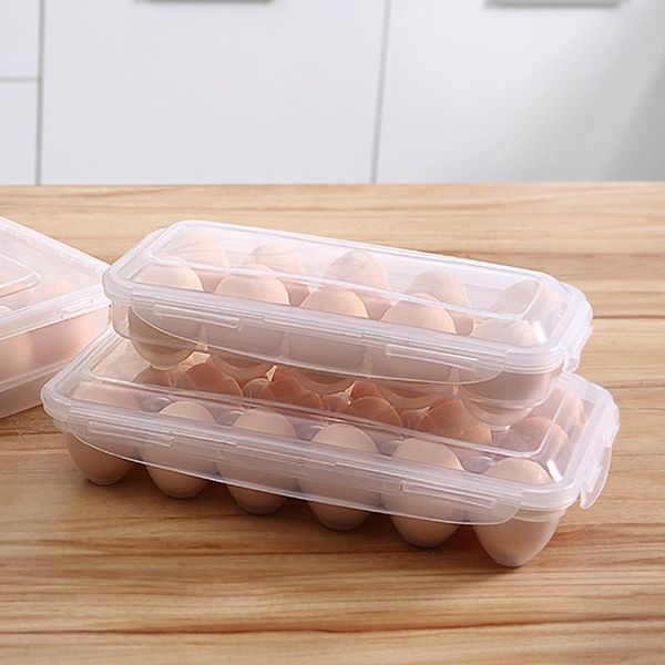 

storage bottles & jars 10/18 grid egg box tray with lid kitchen refrigerator drop rack boxes fridge organizer