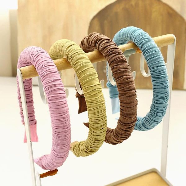 

hair accessories women girls cotton scrunchies padded sponge hairband headband adult