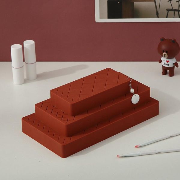

storage boxes & bins lipstick organizer box silicone deskmulti jewelry makeup brush