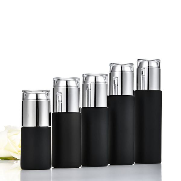 

30ml 40ml 50ml black glass lotion bottle,fine mist sprayer essential oil perfume atomizer container
