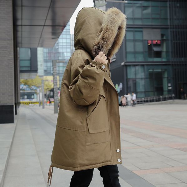 

girls plus velvet thickness to overcome 2020 autumn and winter children's new cotton clothing children's winter hooded cotton whol, Blue;gray