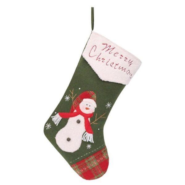 

christmas decorations 20 inch stocking large stockings santa claus snowman candy gift bag personalized holiday treat bags 50cm / 1