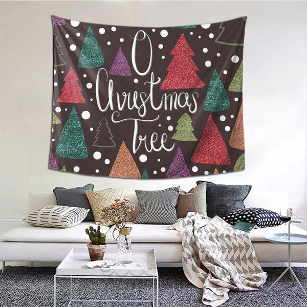 

tapestries rustic earth christmas - o tree tapestry art wall poster hanging blankets sofa table cover home decor