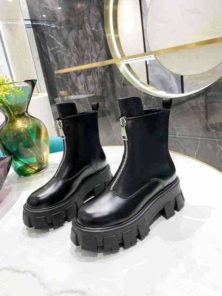 

monolith chelsea designers boots rois women patent leather platform ankle boot black pull-on chunky combat booties size 35-40