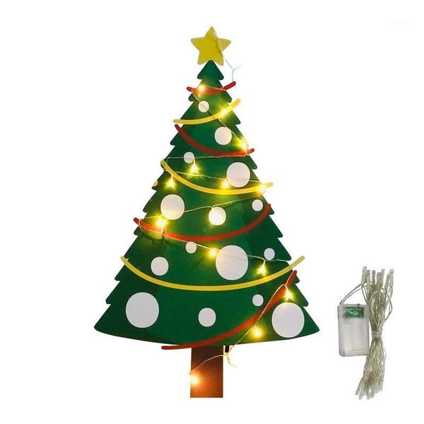 

christmas decorations 2021 ornament family decoration in the yard with pegs and string lights for home #3