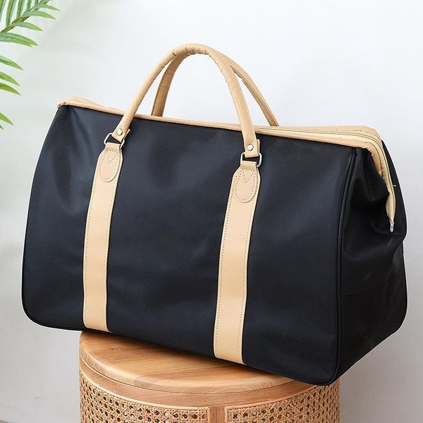 

duffel bags 1 pcs business travel thin folding bag large capacity casual light men's handbag non-woven storage