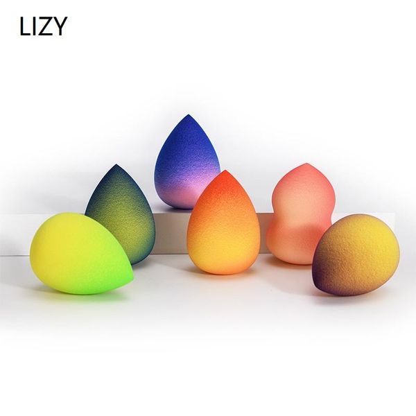 

sponges, applicators & cotton lizy colorful water drop blending shape cosmetic puff powder smooth women's makeup foundation sponge beau