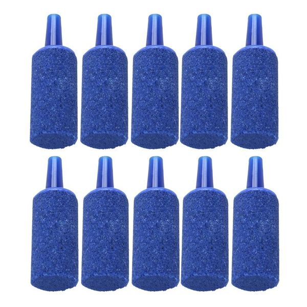 

decorations fish tank mineral bubbles air stone, 10 pieces, blue