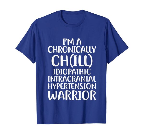 

iih intracranial chill survivor warrior awareness t shirt, White;black