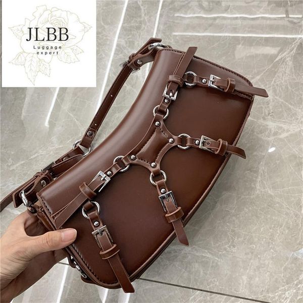 

cross body bag rivet women small shoulder female pu leather fashion hand vintage flap