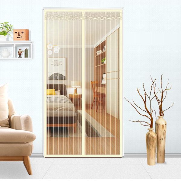 

curtain & drapes magnetic door curtain,anti-mosquito and insect-proof automatic closing invisible gauze large-size mosquito nets for doors
