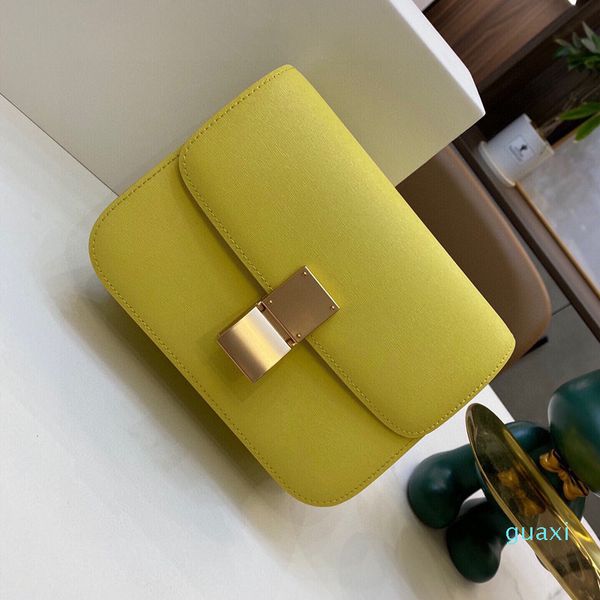 

classic tofu bag fashion women shoulder bags solid leather famous luxury designer gold hardware parts 9 colors 20*17cm