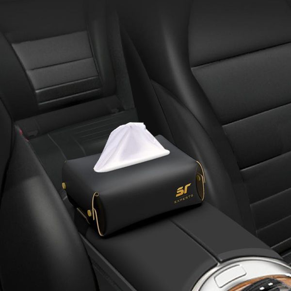 

tissue boxes & napkins creative luxury multifunction car paper storage ornaments leather organiser box home products 50