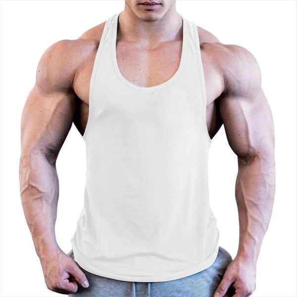 

mens gym singlet soild color training bodybuilding tank fashionable summer sleeveless slim fitness vest selling, White;black