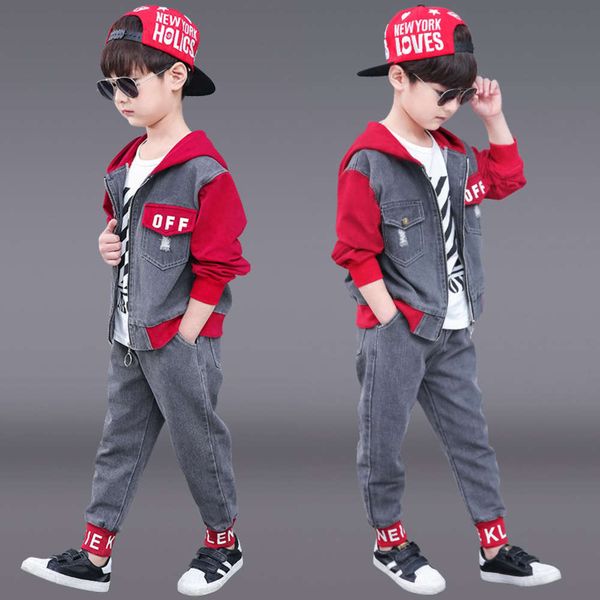

children's wear boys' spring new suit 2020 fashion movement, White