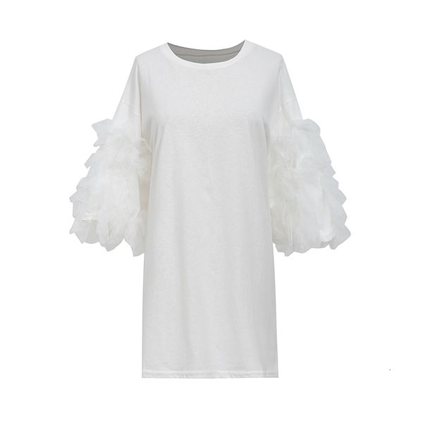 

2021 new summer oversized t women short mesh cotton tees shirt femme sleeve korean streetwear 5jgz, White