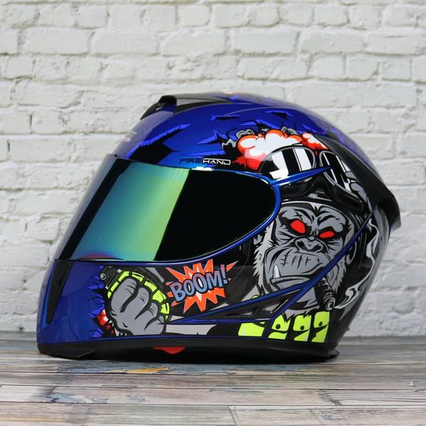 

motorcycle helmets full face helmet, washable dual lens, exquisite racing quick release helmet approval