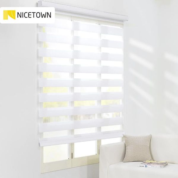 

blinds nicetown window shade zebra dual roller blind day night curtains sheer or privacy light control vertical