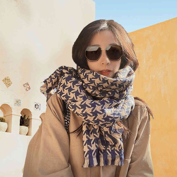 

scarf [modern vintage]thousand scarf female winter elegant atmosphere shawl fashion versatile warmth, Blue;gray