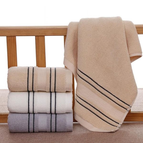 

towel 100% cotton hand 1pcs 33x74cm check facial care bathroom sports household non-disposable