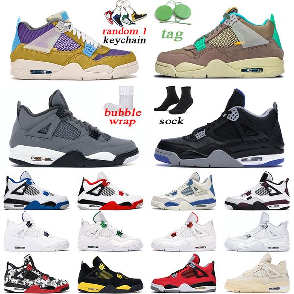 

4 cool grey mens basketball shoes 4s black cat university blue fire red white oreo men trainer sports sneakers
